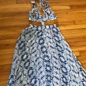 Flowy semi sheer goddess dress